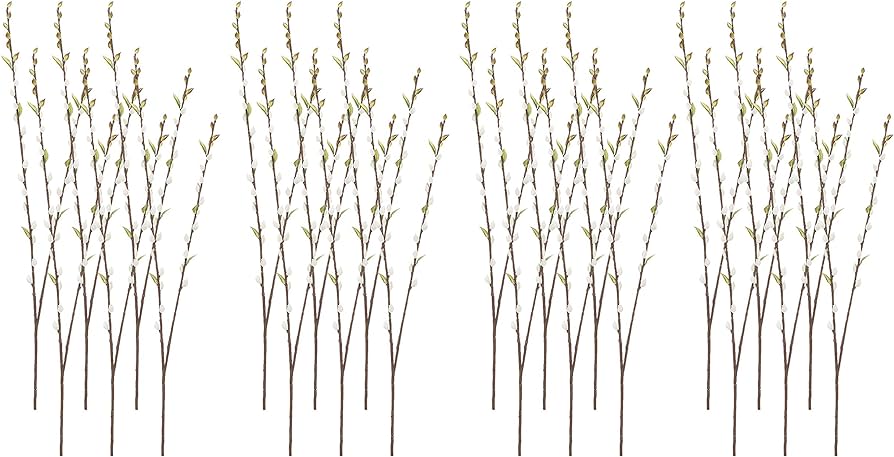 Pussy willow spray gray pack of home kitchen