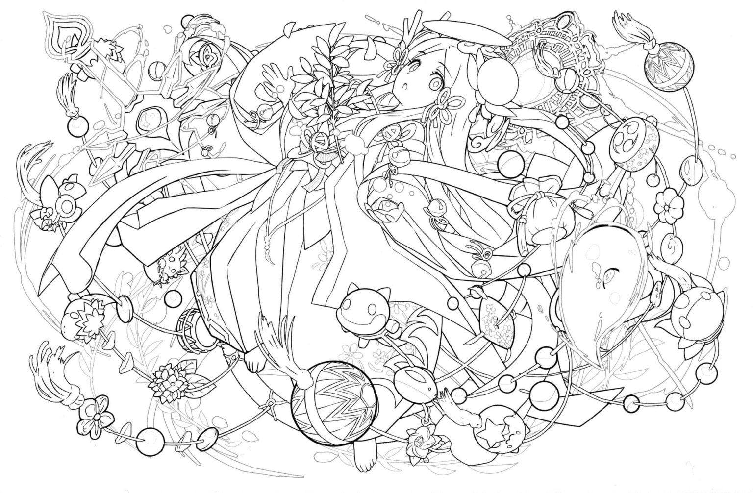 Puzzle and dragons coloring pages