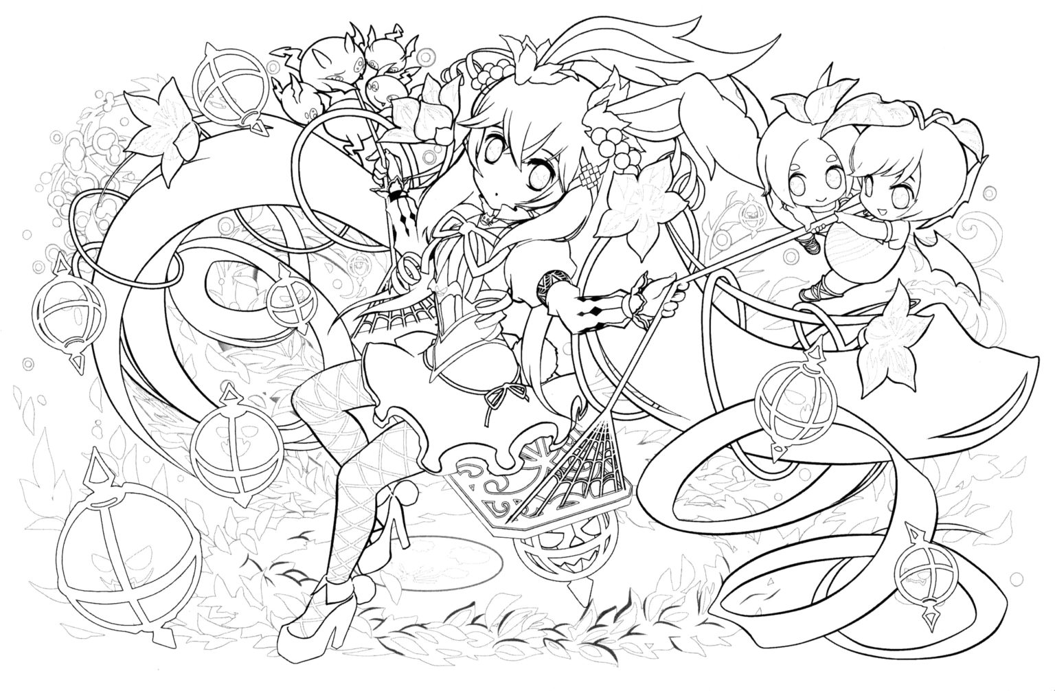 Puzzle and dragons coloring pages