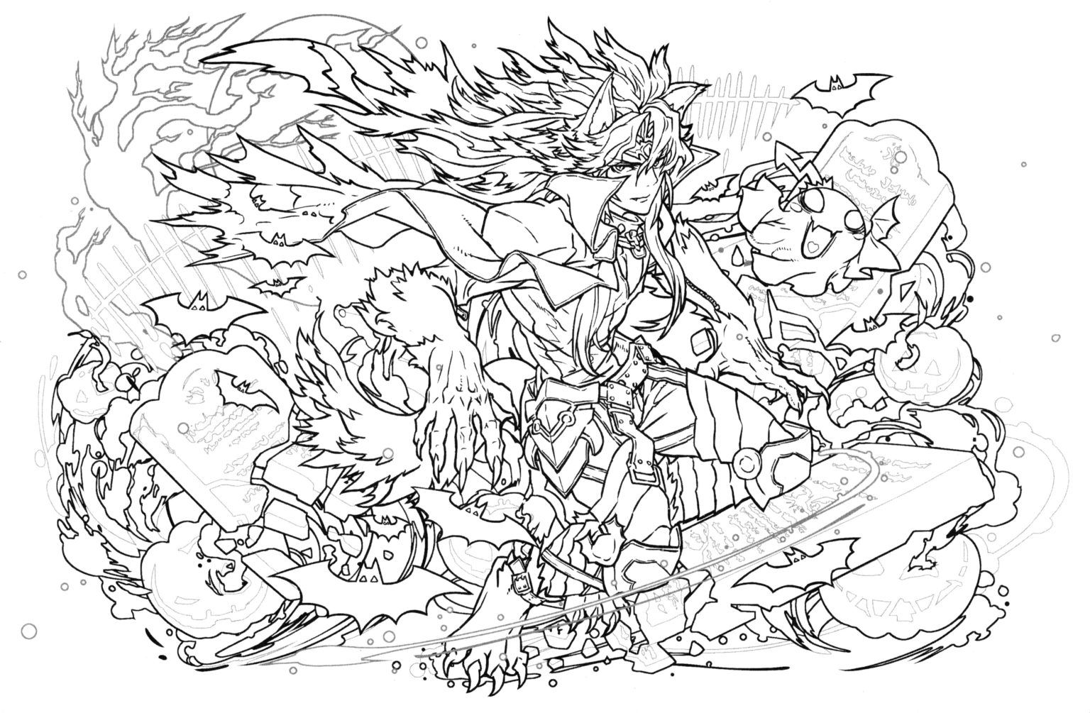 Puzzle and dragons coloring pages