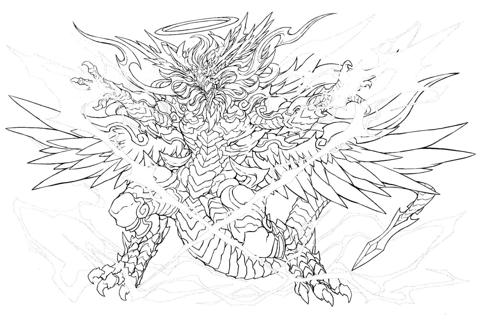 Puzzle and dragons coloring pages