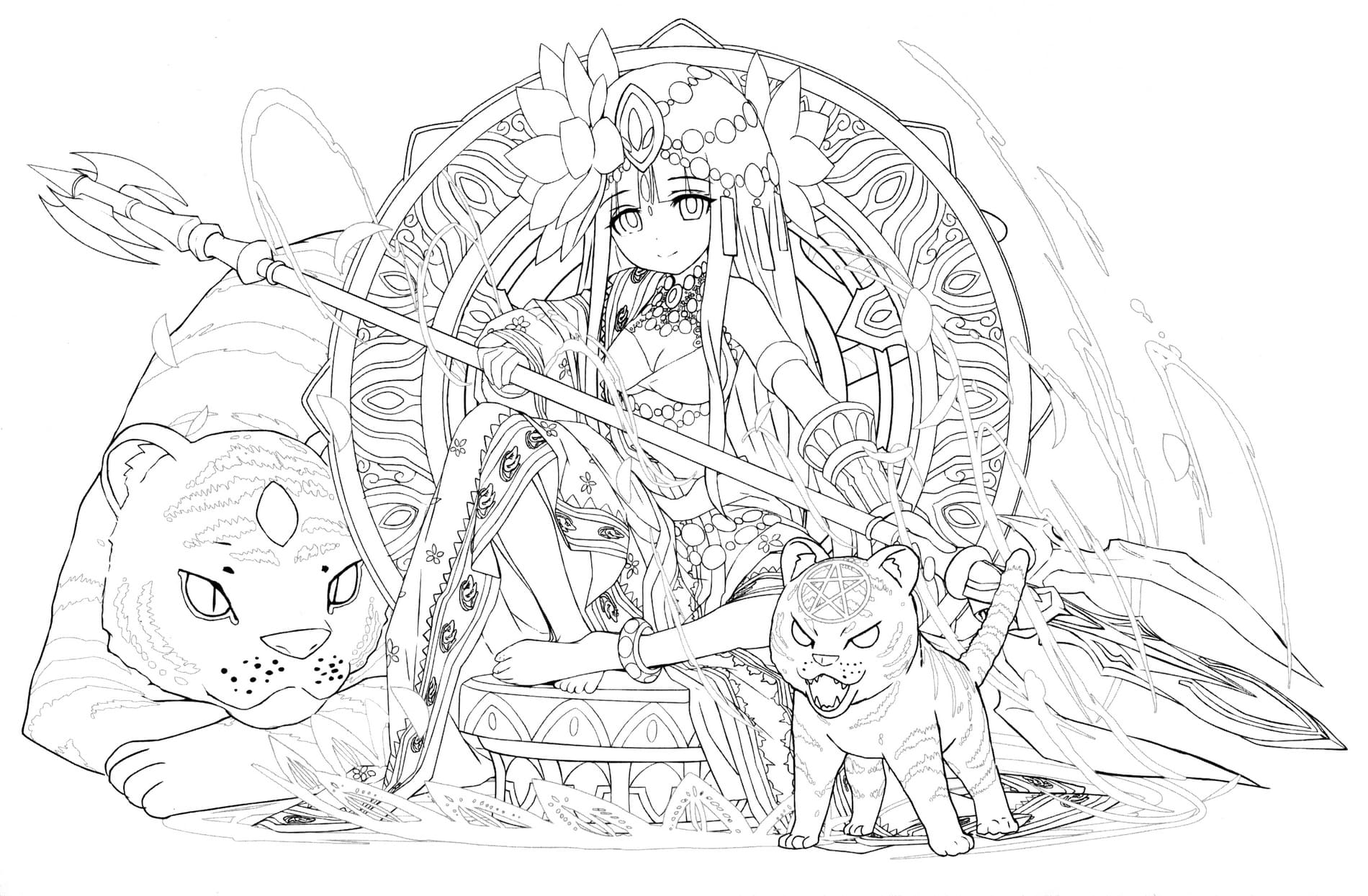 Puzzle and dragons coloring pages