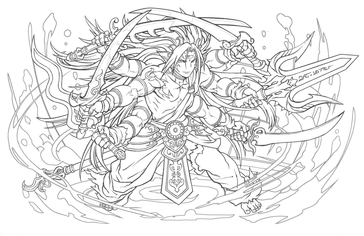 Puzzle and dragons coloring pages
