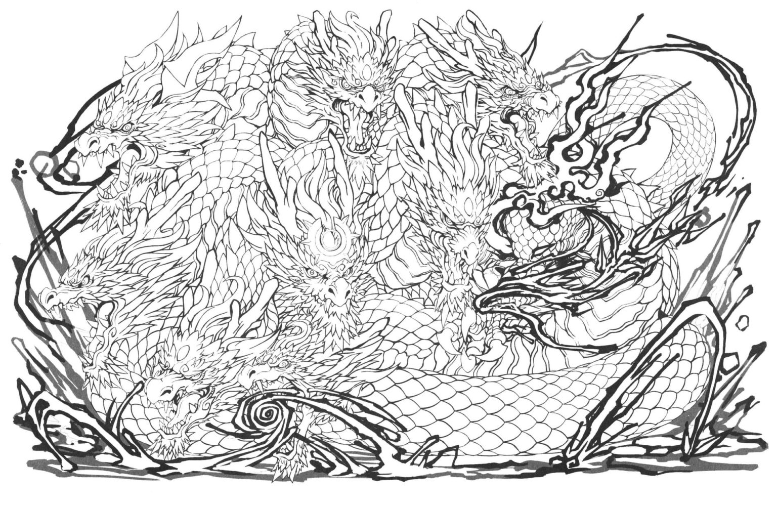 Puzzle and dragons coloring pages