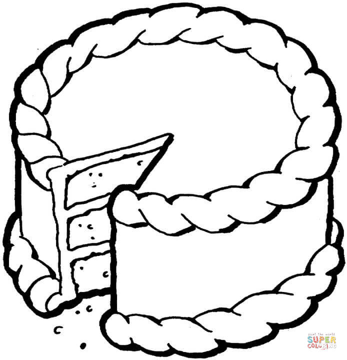 Creamy cake coloring page free printable coloring pages
