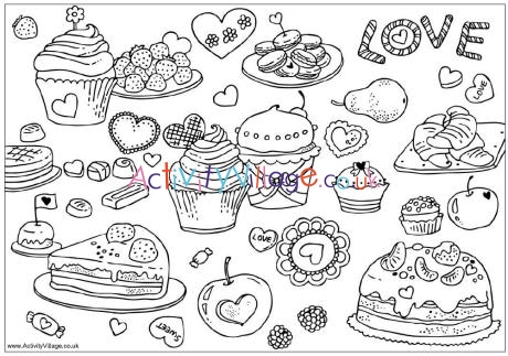 Unt the hearts puzzle and louring page