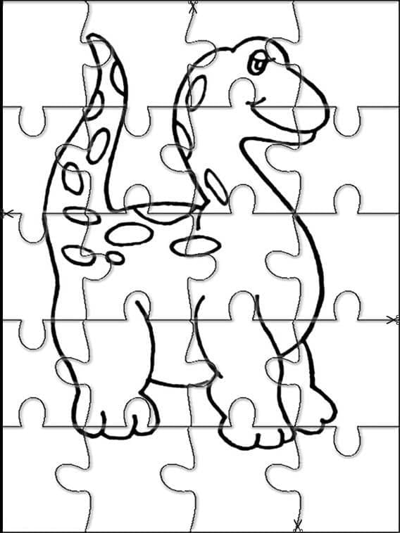 Jigsaw puzzle coloring pages