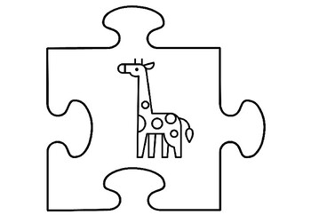 Birds and animals art activity jigsaw puzzle coloring pages pre k art