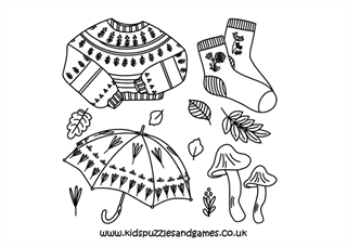Autumn clothes louring page