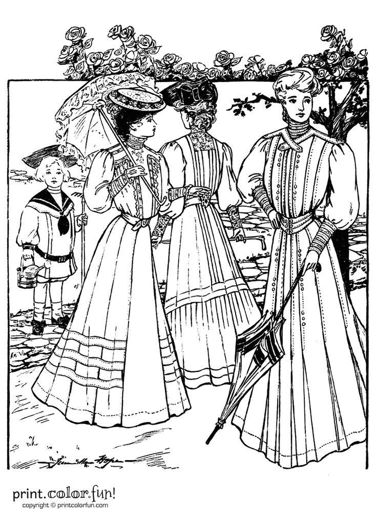 Dresses from the summer of print color fun free printables coloring pages crafts puzzles cardsâ coloring pages colouring pages adult coloring pages