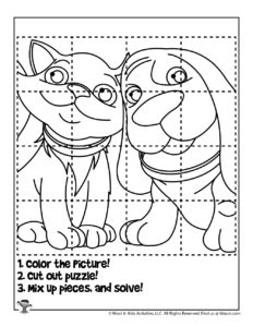 Printable coloring puzzles for kids woo jr kids activities childrens publishing