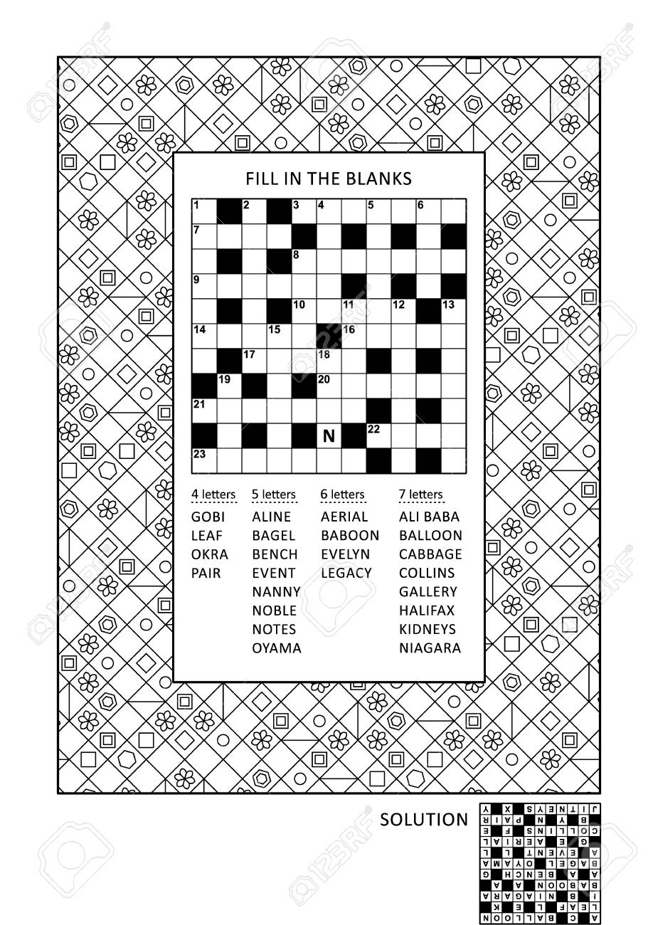 Puzzle and coloring activity page for grown