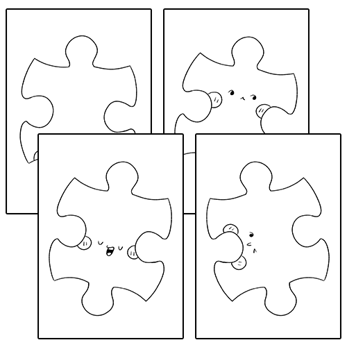 Puzzle pieces coloring pages worksheet activities autism awareness morning work made by teachers