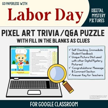 Google sheets coloring pages labor day fill in blank puzzle digital pixel art