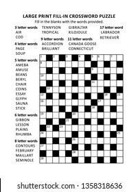 Puzzle page large print crisscross krisskross stock illustration