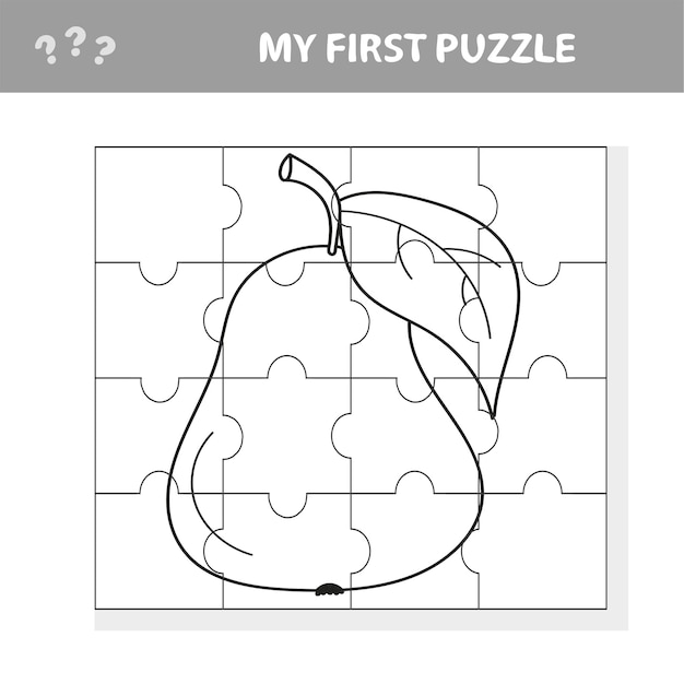 Premium vector my first puzzle