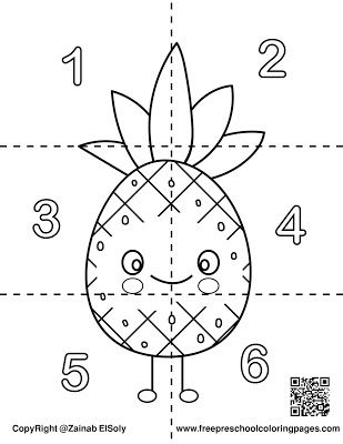 Set of cute food square puzzle