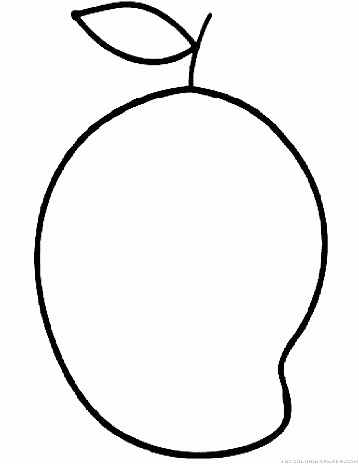 Mango coloring pages printable for free download