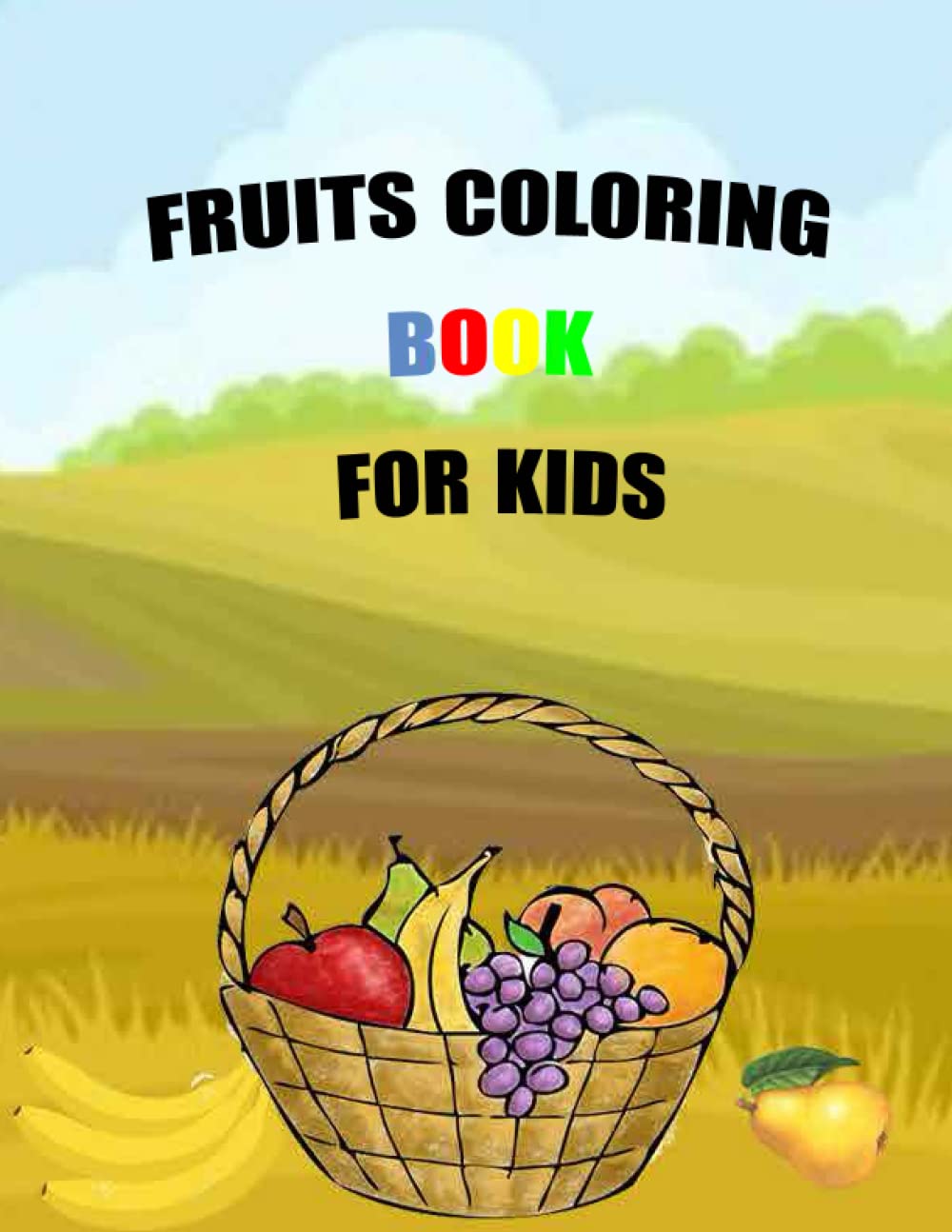 Buy fruits coloring book for kids quick learning coloring book for kids to simple coloring puzzles online at prus