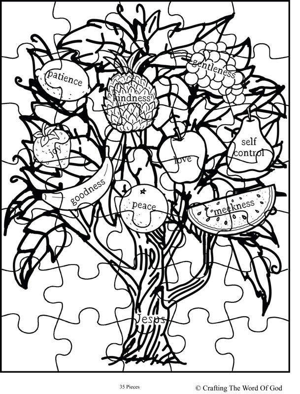 Fruit of the spirit jesus is the vine puzzle