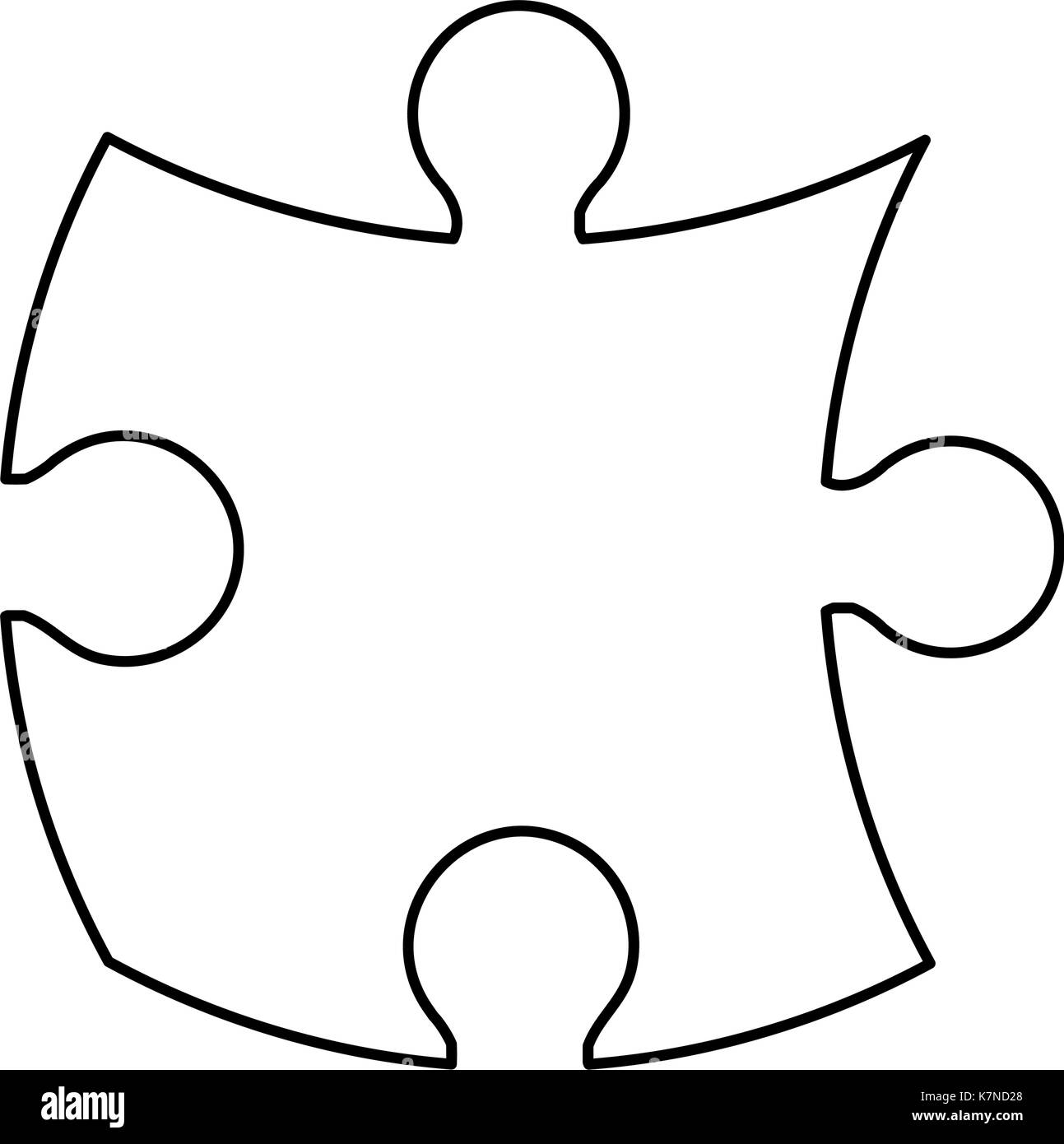Black white jigsaw puzzle outline black and white stock photos images