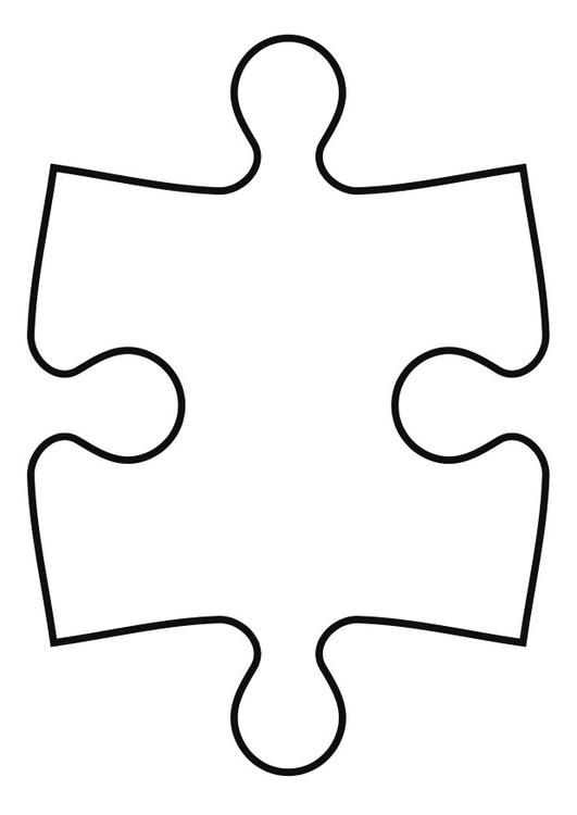 Coloriage piãce de puzzle