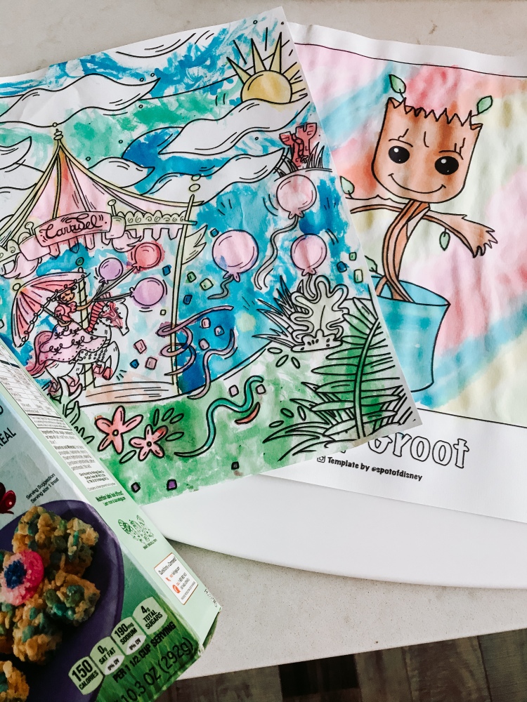 Diy coloring page puzzle â a magical kingdom called home