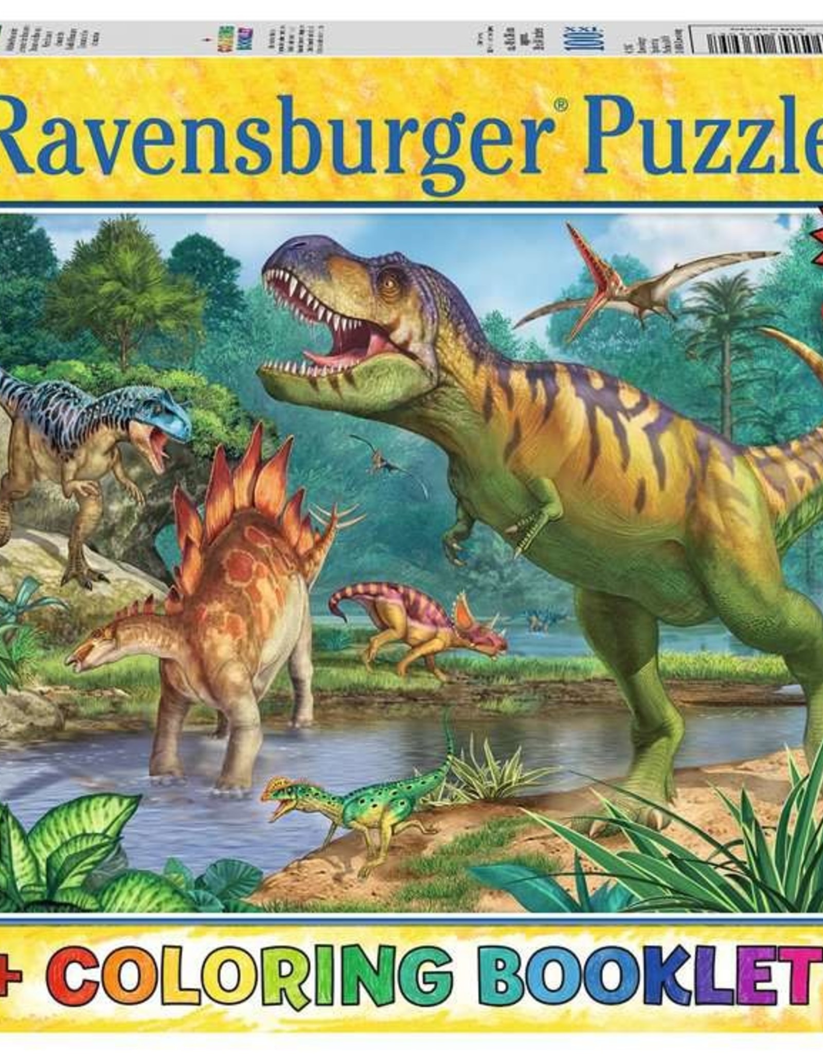 Puzzle pc coloring book world of dinosours