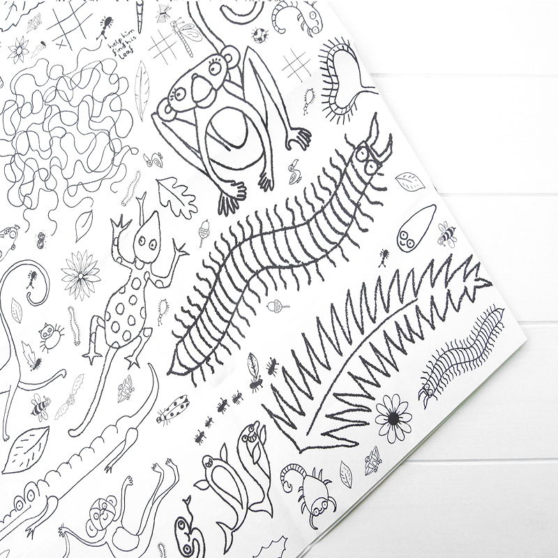 Lour in puzzles tablecloth or giant poster