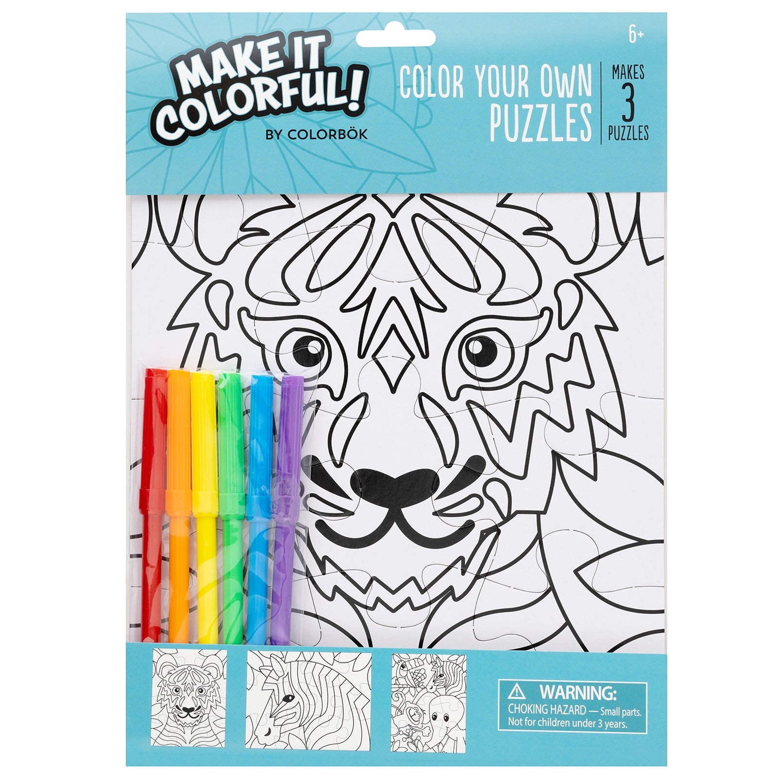 Colorbok make it colorful color your own puzzles pkg