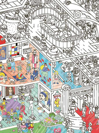 Crazy museum giant coloring poster â brooklyn museum