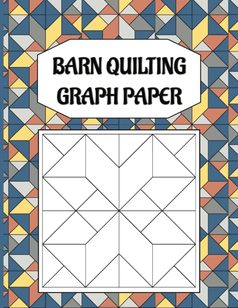 Barn quilting graph paper visualize quilt planner blank grid barn quilt patterns book for quilters cm grid graph bailey kim books