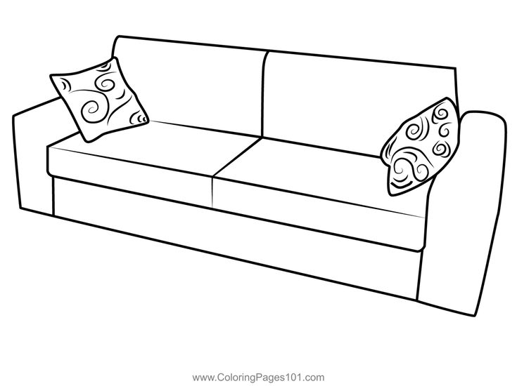 Sofa cushion coloring page cushions on sofa cushions free furniture