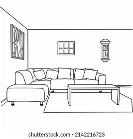 Rooms coloring pages images stock photos d objects vectors
