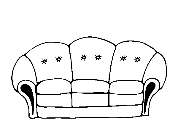 Couch coloring page