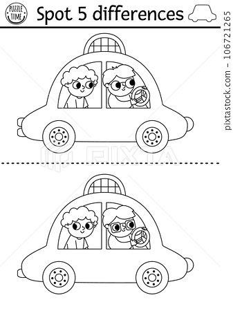 Find differences game for children