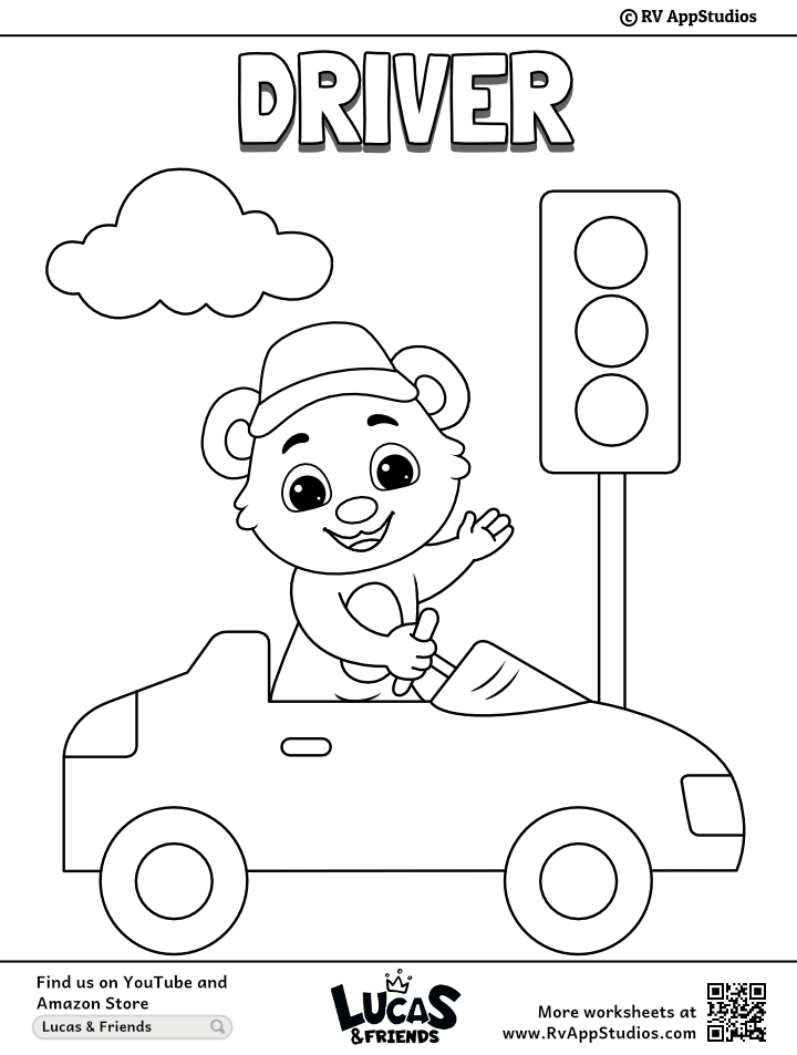 Taxi driver coloring page free printable coloring pages