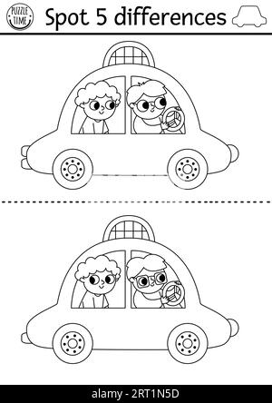 Taxi cab coloring book yellow taxi side stock vector image art