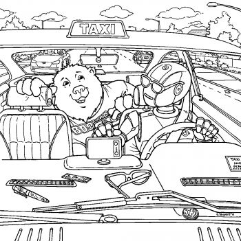 Coloring pages bear essential news
