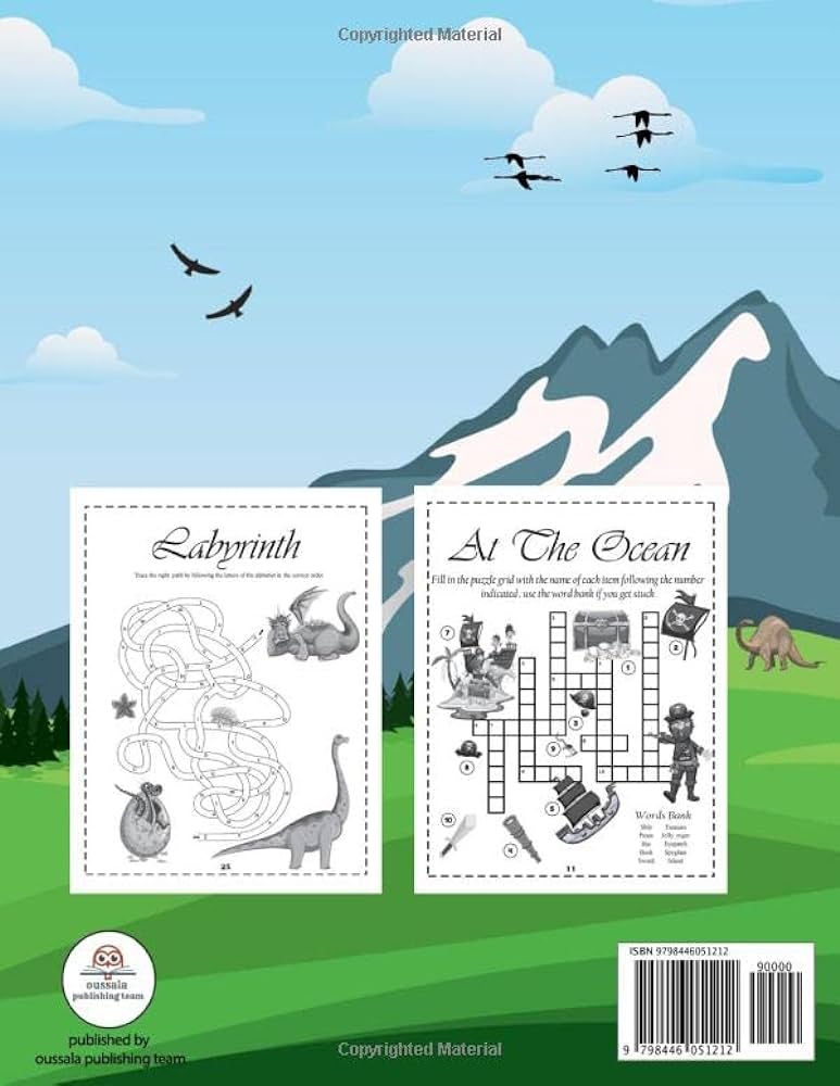 Awesome puzzles for clever kids ages more than challenging fun activities for smart kids including mazes word search crossword coloring pages spot the difference more publishing team oussala