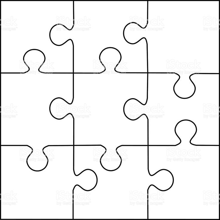 Puzzle template pieces vector puzzle piece template puzzle drawing puzzle piece art