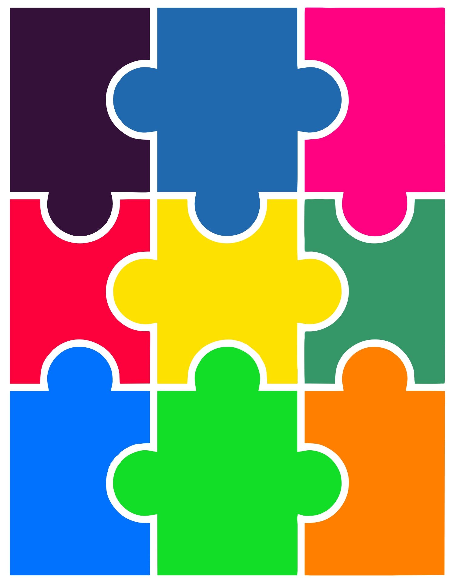 Best piece jigsaw puzzle template printable