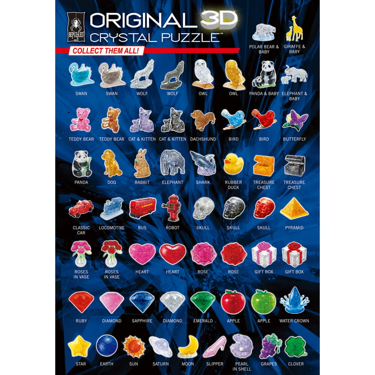 Roses in vase original d crystal puzzle from bepuzzled ages and up