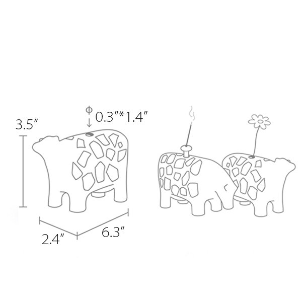Modern cow vase