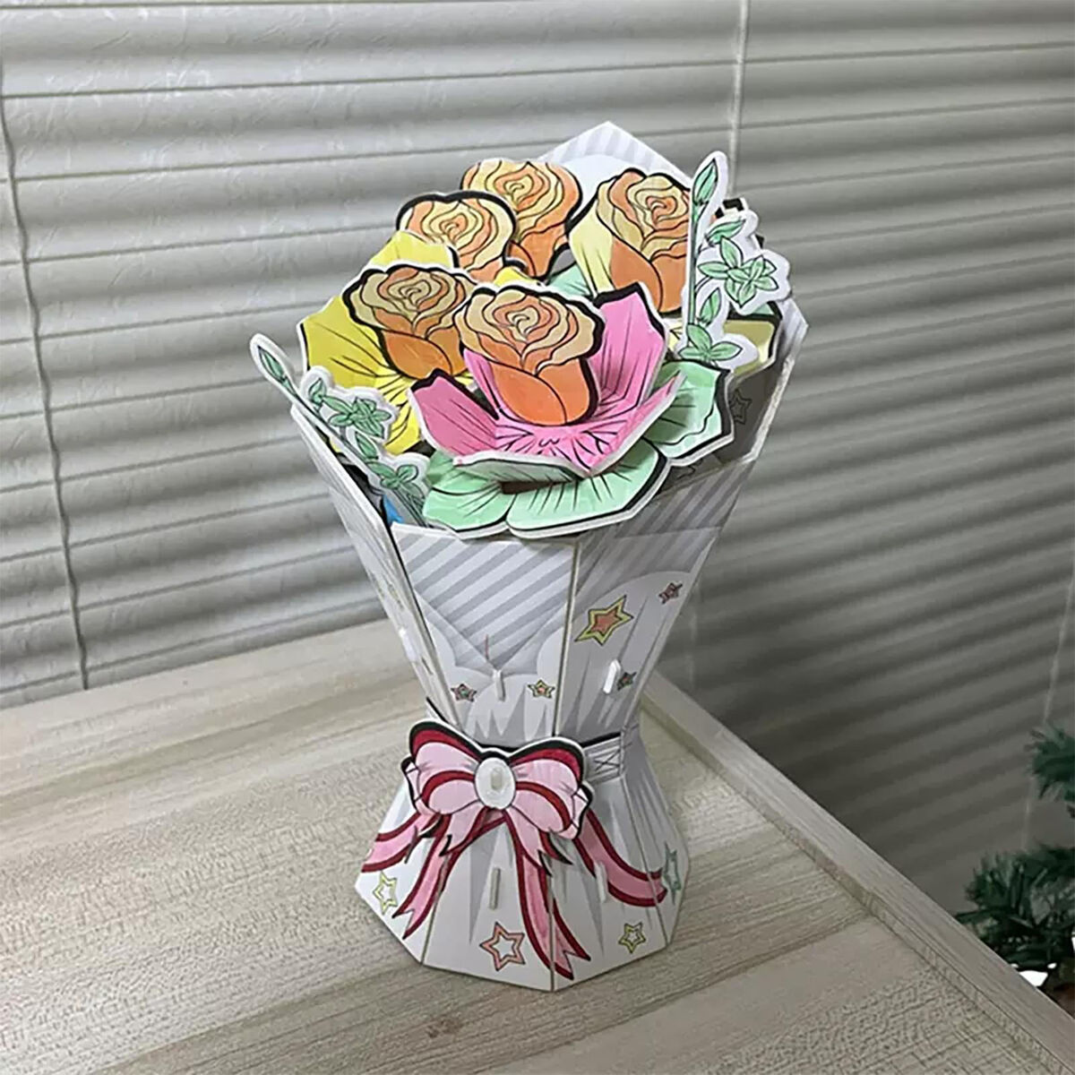 Mothers day gift diy d coloring graffiti flower bouquet puzzle set