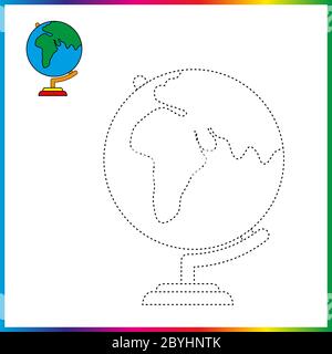 Vase connect the dots and coloring page worksheet
