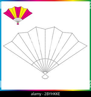 Vase connect the dots and coloring page worksheet