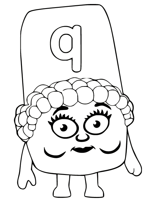 Alphablocks coloring pages printable for free download