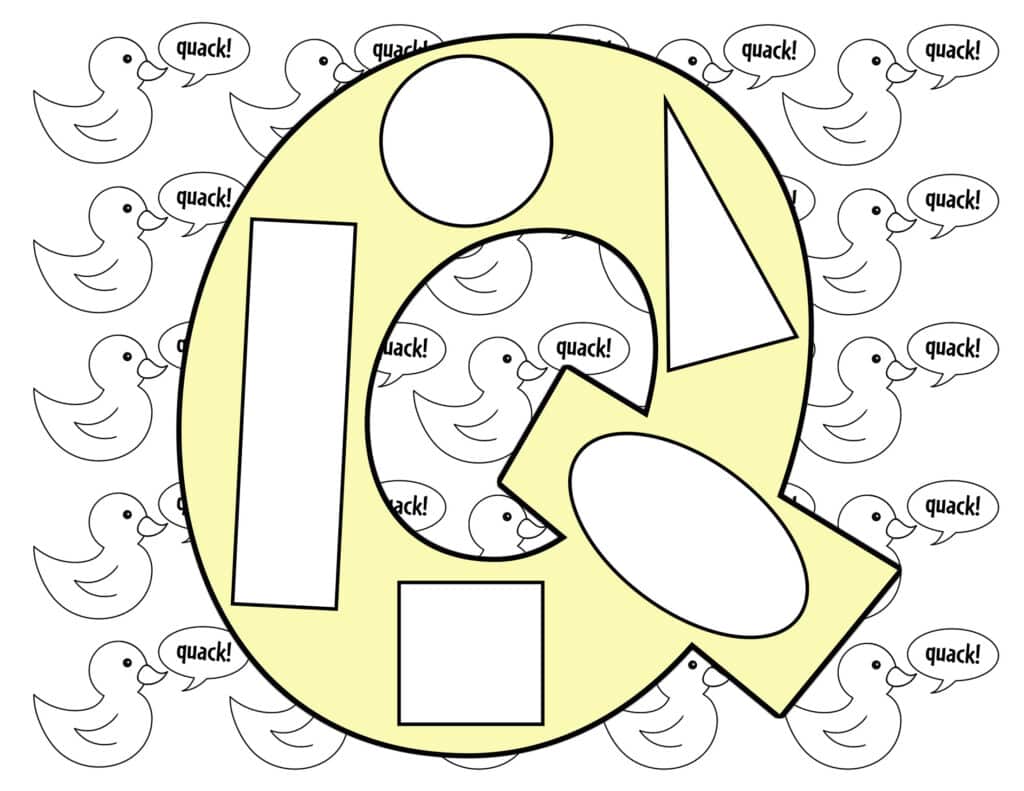The letter q craft for preschool with free printable templates â the hollydog blog