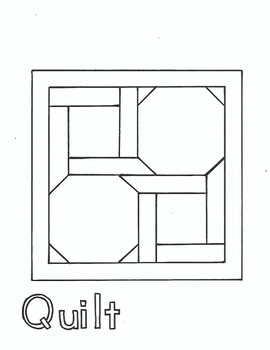 Q for quilt coloring page by b for butterfly tpt